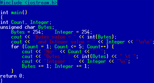 โปรแกรมภาษา C++