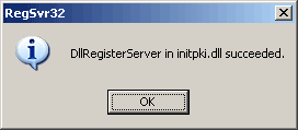 ซึ่งการทำ Registry ทั้งสามไฟล์ ในแต่ละไฟล์มันก็จะแจ้งสถานะมาให้ทราบ